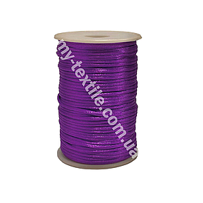 Атласний нейлоновий шнур товщина 2 мм Фіалковий