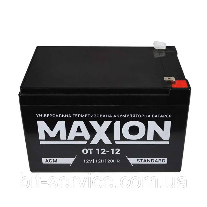 Акумуляторна батарея MAXION AGM OT 12-12 12V 12Ah (151 х 98 х 100), Q4