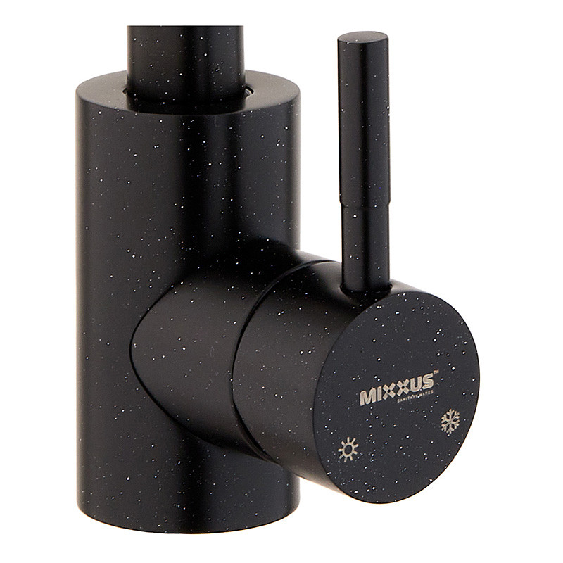 Змішувач для кухні Mixxus SUS-011 STONE Black (неірж. сталь) (MI6209)