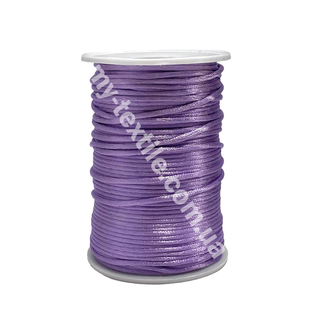 Атласний шнур товщина 2 мм Бузковий, фото 1