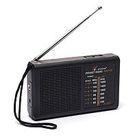 Портативне радіо ретро Knstar K- 257 на батарейках 11*7 см чорне