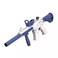 Дитячий електричний акумуляторний водяний автомат із прицілом Water Gun M416 , Blue