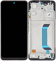 Дисплей модуль тачскрин Xiaomi Poco X5 5G/Redmi Note 12 5G черный OLED в рамке