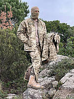 Зимний комплект формы ВСУ пиксель Теплая военная куртка, теплые брюки и верхняя куртка TOS