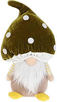 М'яка іграшка "Гном-гриб" 22см, зелена шапка TOS