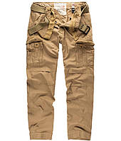 Штаны карго мужские Surplus Premium Trousers Slimmy Beige бежевые брюки карго