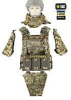 Комплект защиты от М-ТАС: плитоноска, горжилет, защита плеч и паха (фартук) TOS