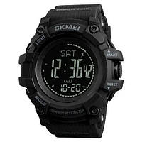 Часы наручные мужские SKMEI 1356BK BLACK, фирменные спортивные часы. цвет: черный TOS
