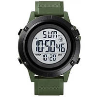 Часы наручные мужские SKMEI 1508AGWT ARMY GREEN-WHITE, Водонепроницаемые мужские часы.Цвет: зеленый TOS