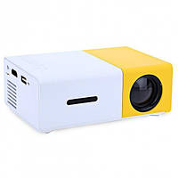 Проектор Led Projector YG300 мини портативный карманный видеопроектор для домашнего кинотеатра с динамиком h