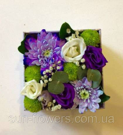 Коробка з квітами-мікс, фото 1