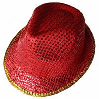 Шляпа Диско красная