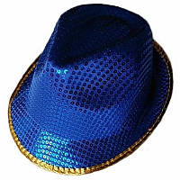 Шляпа Диско синяя