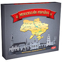 Настільна економічна гра "Монополія Україна" 4 гравці для дітей від 8 років українська мова