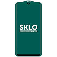 Закаленное защитное стекло SKLO 5D 9H Full Glue для Samsung Galaxy A42 5G | толщина 0.33 мм Черный
