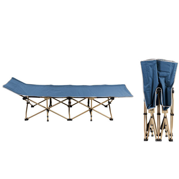 Розкладачка складана синя World Sport HX-8001-1B