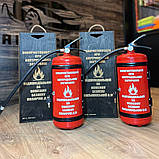 Вогнегасник бар у червоному кольорі, міні-бар на ключі, подарунок пожежнику, оригінальний подарунок до дня ДСНС, фото 8