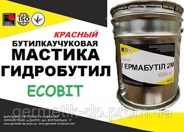 Мастика Гидробутил К-7 Ecobit ( Красный ) ведро 50,0 кг бутилкаучуковая для герметизации швов ТУ 21-27-96-82 - фото 1 - id-p2051920339