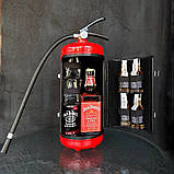 Вогнегасник бар у червоному кольорі з підсвіткою, подарунковий набір чоловікові, шефу, батькові, подарунок пожежнику, фото 5