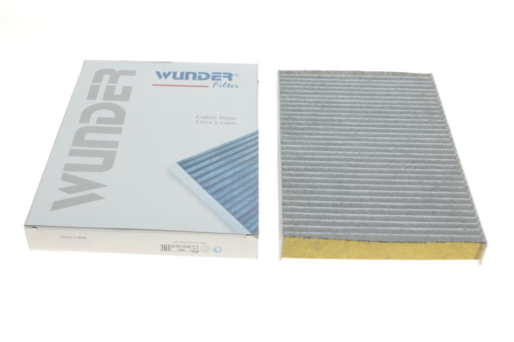 Фільтр салону Audi A6 1.8-2.8 (benzin)/1.9-2.5TDI -05 (вугільний) WUNDER FILTER WPK 110 UA62, фото 1
