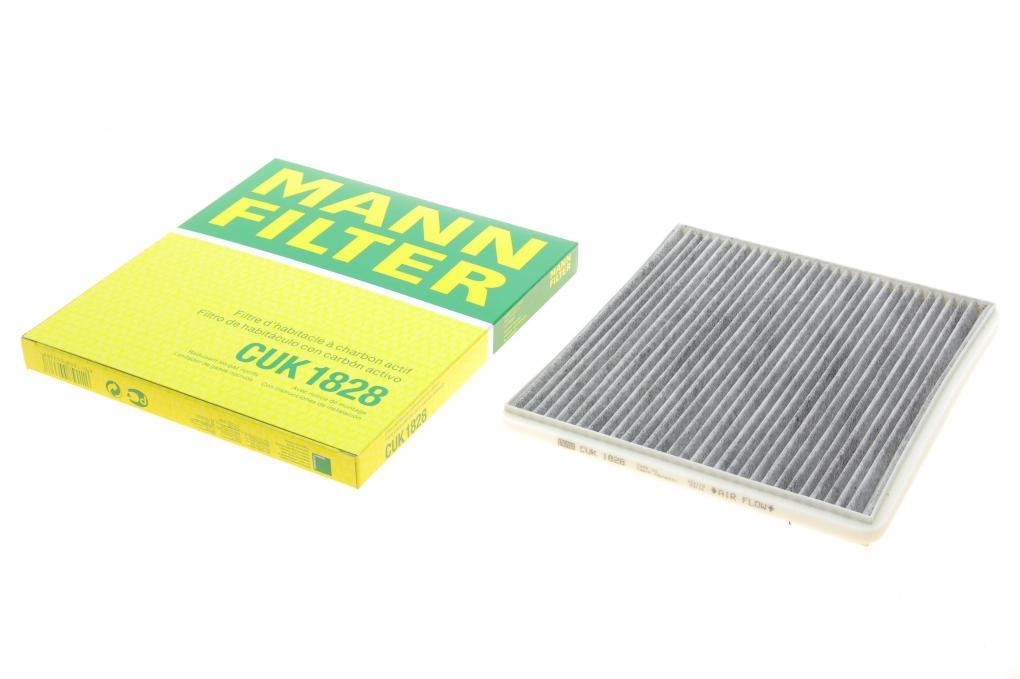 Фільтр салону Toyota Yaris 99-05/Rav4 00-06/Subaru Legacy/Outback 08-09 (вугільний) MANN-FILTER CUK 1828 UA62, фото 1