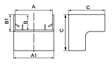 AIM Кут внутрішній для миниканала DKC 15, 17, фото 2