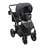 Коляска 2 в 1 Bair Ultra Soft U-452 чорний, фото 3