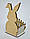 Декоративне кашпо кролик ДВП 15*7,5см, фото 3
