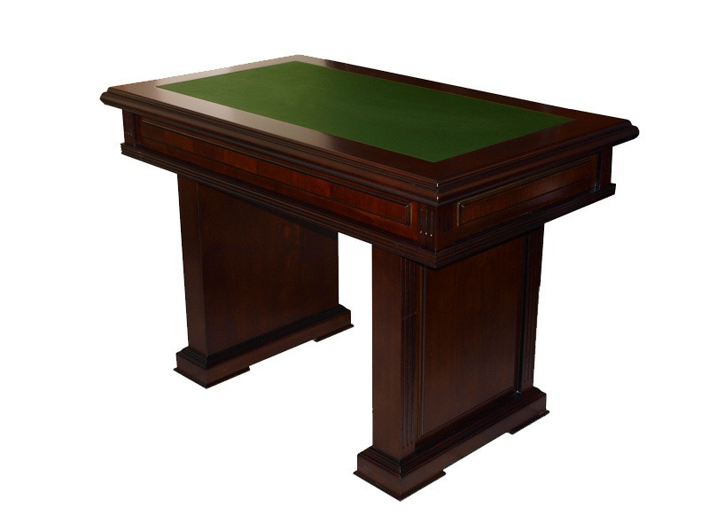Приставной стол Классика YDK3050ВТ кожаная накладка зеленая столешница 1200*700 мм (Диал ТМ) - фото 1 - id-p2051967546