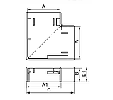 APM плоский Кут для миниканала DKC, фото 2