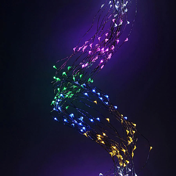 Гірлянда "Конський хвіст", від мережі, 3м, 510LED, Різнокольорове світло / Світлодіодна новорічна гірлянда