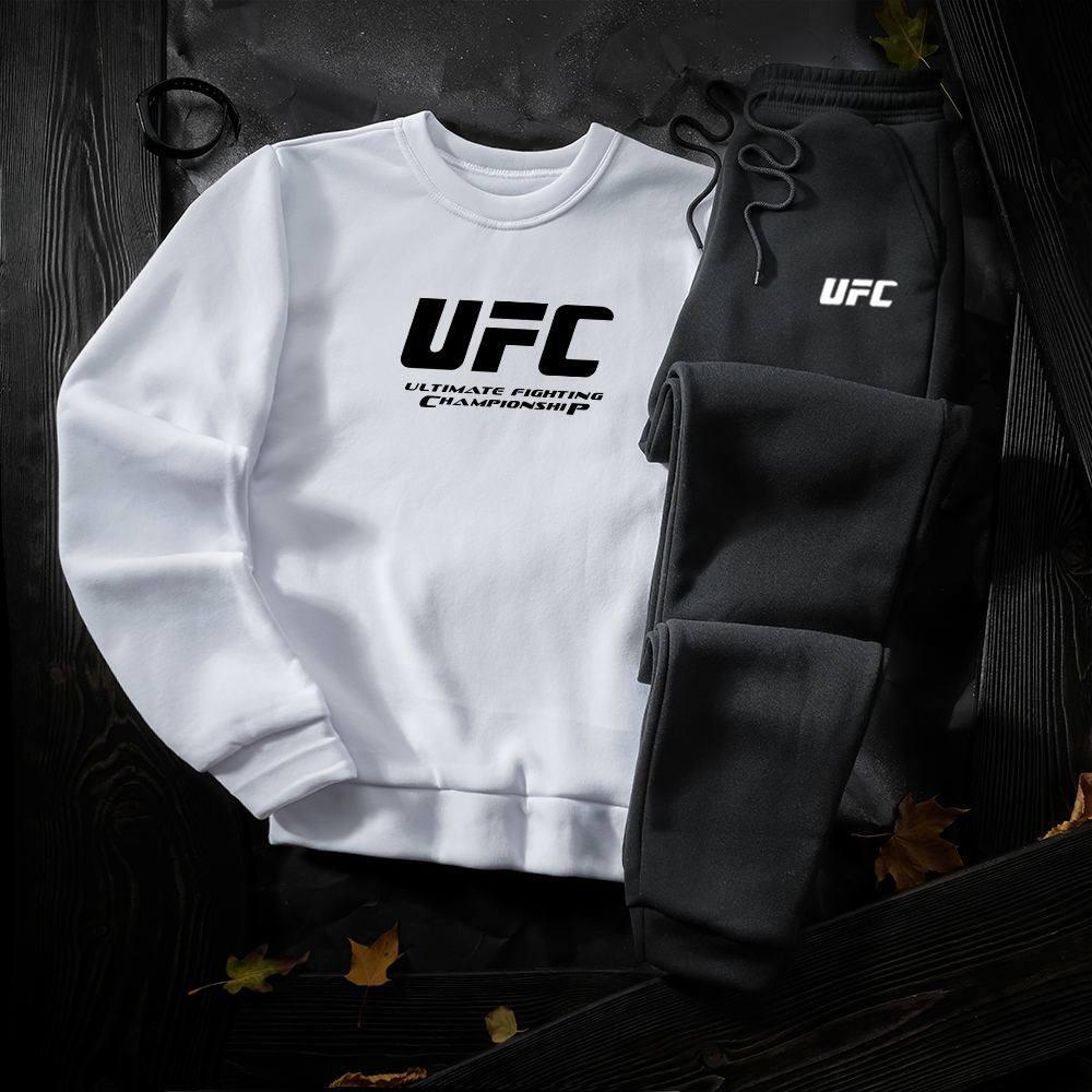 Спортивний костюм чоловічий UFC теплий, Комплект кофта + штани чоловічі ЮФС