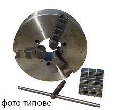 Патрон токарний ф100 3-х кул. 7100-0002 (повна комплектація) GRIFF