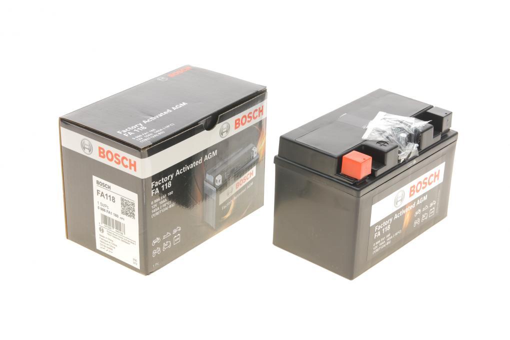 Акумуляторна батарея 10Ah/145A (150x88x105/+L/B0) (AGM) Factory Activated AGM BOSCH 0 986 FA1 180 UA62