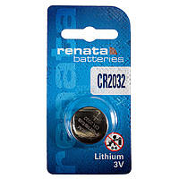 Батарейка RENATA Lithium CR2032 3V, дисковая