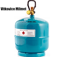 Баллон газовый с горелкой Vitkovice Milmet 73002, 3,3 кг, 7,2 л