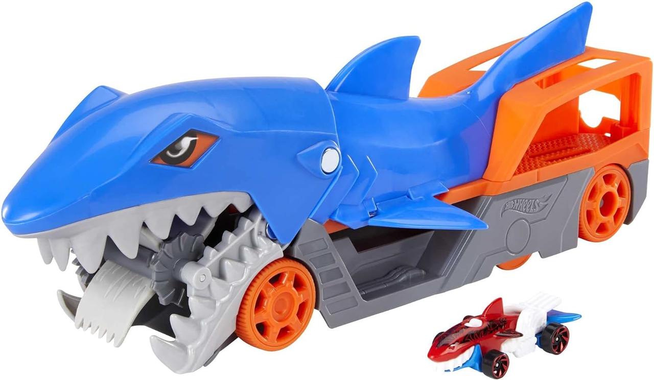 Оригінал Hot Wheels Shark Chomp, Автовоз транспортер Хот вілс Акула