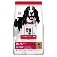 Сухий корм для дорослих собак Hill s Science Plan Adult Medium Breed з ягням 2,5 кг (052742025223)