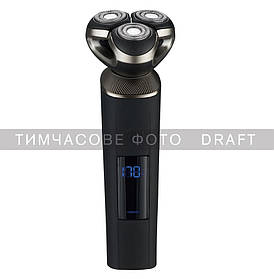ARDESTO Бритва електрична роторна SHRR-B8WDR, 8Вт, бритв.головок-3, Li-Ion, сух.+волог., чорний