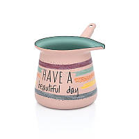 Турка емальована 0.4л Have a beautiful day metalac Metalac 373034