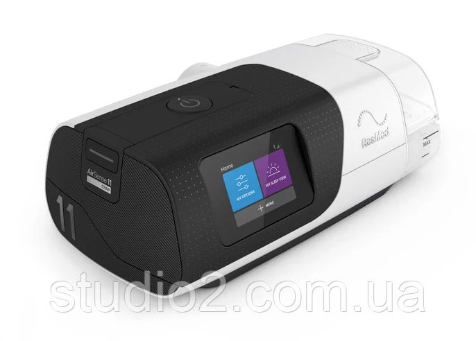 Авто CPAP аппарат ResMed AirSense 11 с увлажнителем + маска размер M - фото 2 - id-p2051987729