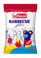 Зефир маршмеллоу Барбекю белый 250 г Marshmallow Barbecue Їж Наше со вкусом ванили