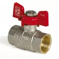 Кран шаровой 1/2" БГГ Кран KP CZECH Бабочка гайка гайка, фото 1