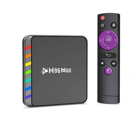 Приставка Smart TV Box Android TV H96 MAX S905W2 Quad Core Cortex A35 Support 4K Video Dual Wifi 4Gb/64Gb, фото 1