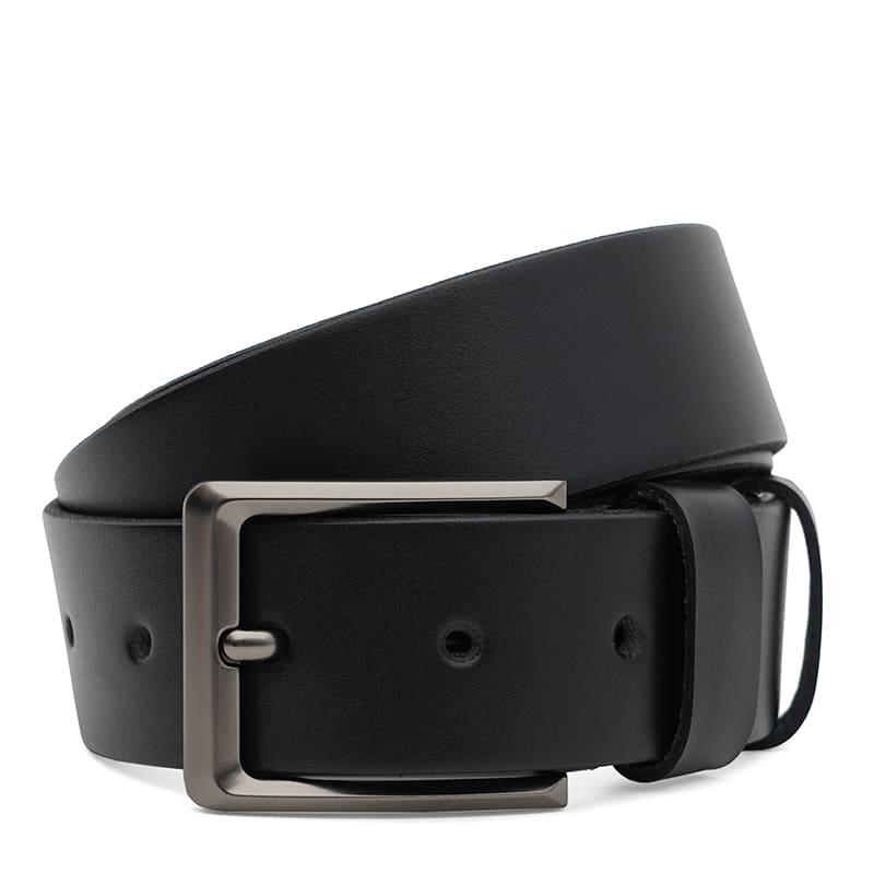 Чоловічий шкіряний ремінь Borsa Leather 115vfx79-black, фото 1