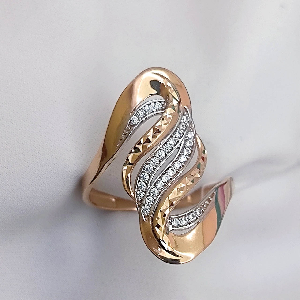 Золоте кільце 585 проби Ukr-gold.com, фото 1