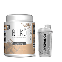 Сывороточный Протеин коктейль = ( 87% белка ) Bilko ( 0,45 кг ) вкус : Шоколад + Шейкер ( 600 мл. )