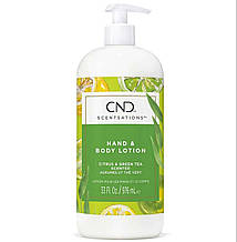 Лосьйон для рук і тіла з ароматом цитрусу та зеленого чаю CND Citrus & Green Tea, 976 мл