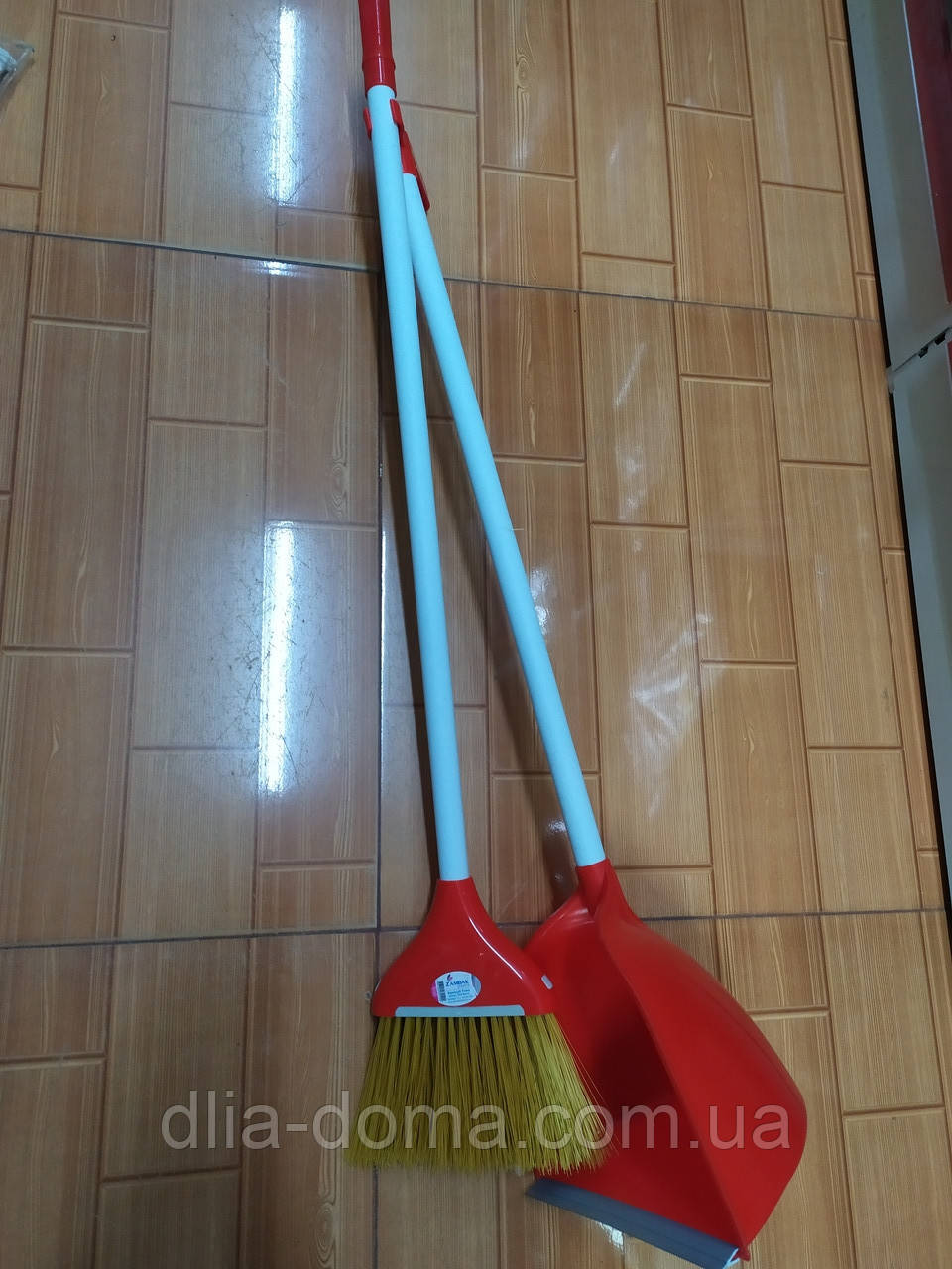 Совок+щётка ЕКО 24.5 Н 103 см  ZAMBAK  ZP128  №42231148, фото 1