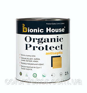 Антисептик Bionic-House Organic Protect antiseptic бесцветный 2,8л - фото 1 - id-p368570266